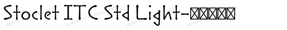 Stoclet ITC Std Light字体转换